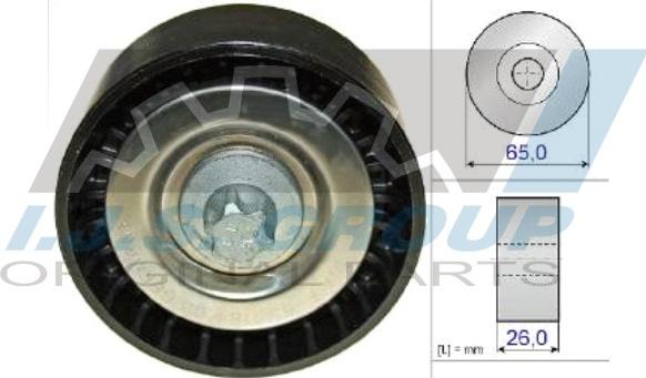 IJS GROUP 93-1401 - Паразитний / провідний ролик, поліклиновий ремінь autozip.com.ua