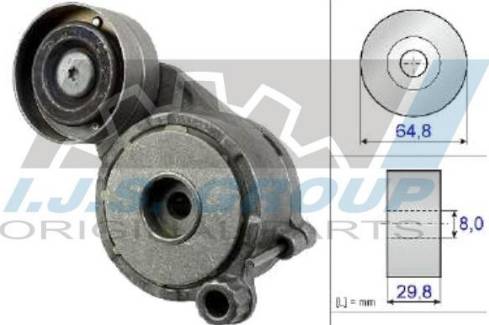 IJS GROUP 93-2464 - Натягувач ременя, клинові зуб. autozip.com.ua