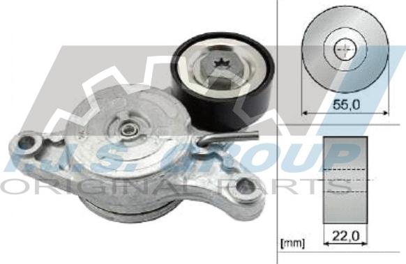 IJS GROUP 93-2430 - Натягувач ременя, клинові зуб. autozip.com.ua