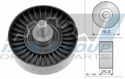 IJS GROUP 93-2161 - Паразитний / провідний ролик, поліклиновий ремінь autozip.com.ua