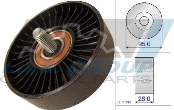 IJS GROUP 93-2135 - Паразитний / провідний ролик, поліклиновий ремінь autozip.com.ua