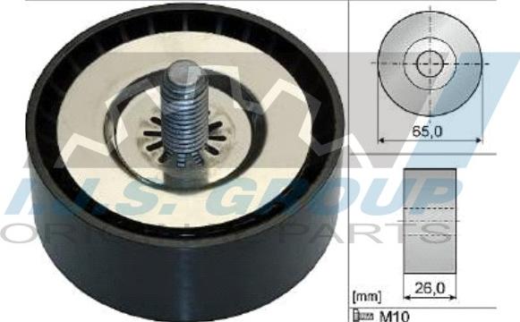 IJS GROUP 93-2170 - Паразитний / провідний ролик, поліклиновий ремінь autozip.com.ua