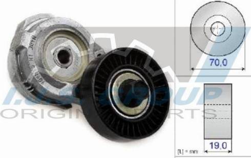 IJS GROUP 93-2337 - Натягувач ременя, поліклиновий ремінь autozip.com.ua