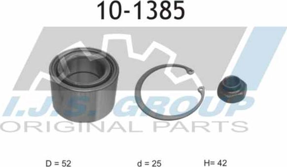 IJS GROUP 10-1385 - Комплект підшипника маточини колеса autozip.com.ua