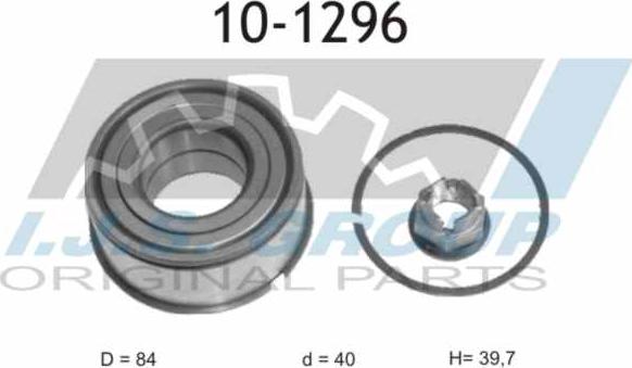 IJS GROUP 10-1296 - Комплект підшипника маточини колеса autozip.com.ua