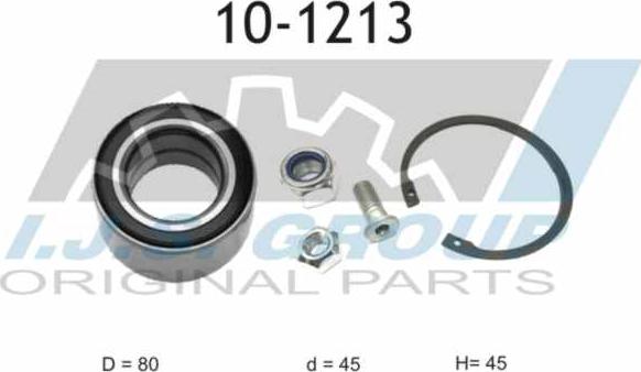 IJS GROUP 10-1213 - Комплект підшипника маточини колеса autozip.com.ua