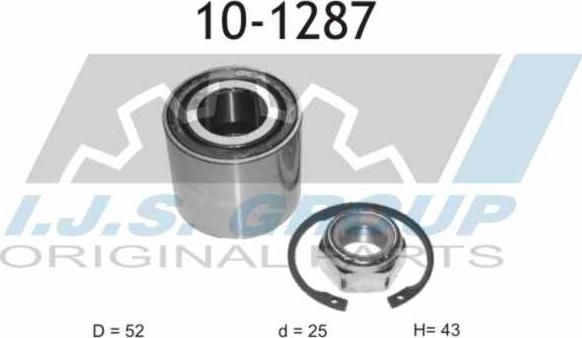 IJS GROUP 10-1287 - Комплект підшипника маточини колеса autozip.com.ua