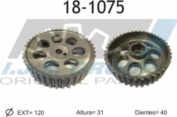 IJS GROUP 18-1075 - Шестерня, розподільчий вал autozip.com.ua