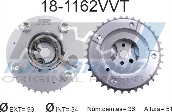 IJS GROUP 18-1162VVT - Шестерня приводу розподільного вала autozip.com.ua