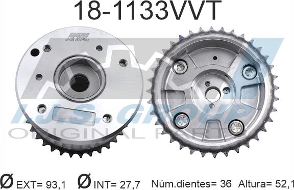 IJS GROUP 18-1133VVT - Шестерня приводу розподільного вала autozip.com.ua