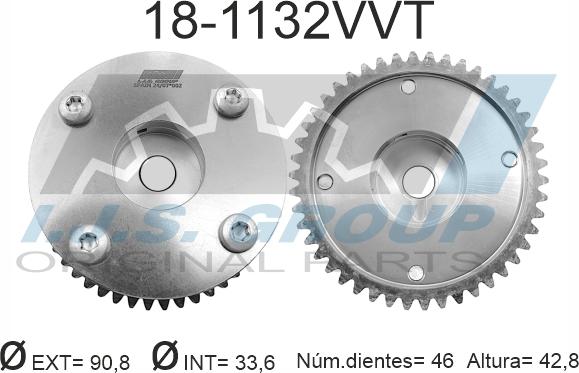 IJS GROUP 18-1132VVT - Шестерня приводу розподільного вала autozip.com.ua