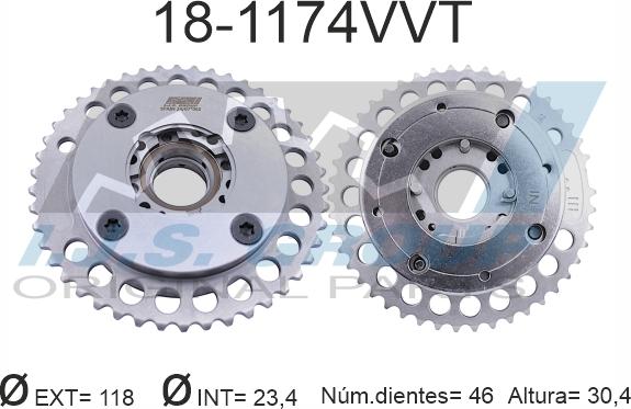 IJS GROUP 18-1174VVT - Шестерня приводу розподільного вала autozip.com.ua