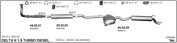 Imasaf 546000060 - Система випуску ОГ autozip.com.ua