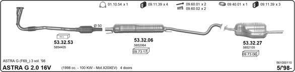 Imasaf 561000110 - Система випуску ОГ autozip.com.ua