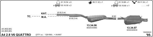 Imasaf 504000043 - Система випуску ОГ autozip.com.ua