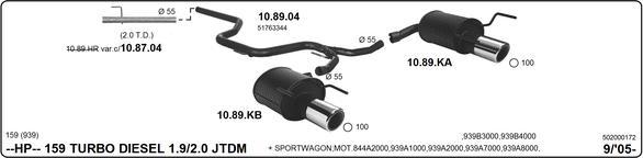 Imasaf 502000172 - Система глушника для спортивного автомобіля autozip.com.ua