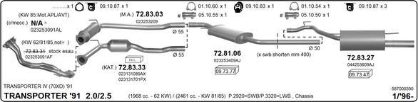 Imasaf 587000390 - Система випуску ОГ autozip.com.ua