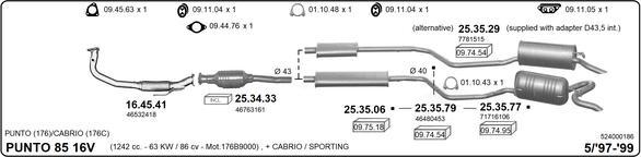 Imasaf 524000186 - Система випуску ОГ autozip.com.ua