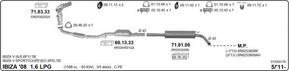 Imasaf 573000176 - Система випуску ОГ autozip.com.ua