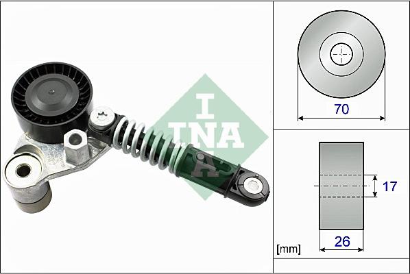 INA 534 0533 10 - Натягувач ременя, клинові зуб. autozip.com.ua