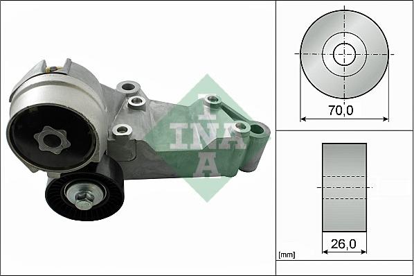 INA 534 0146 10 - Натягувач ременя, клинові зуб. autozip.com.ua