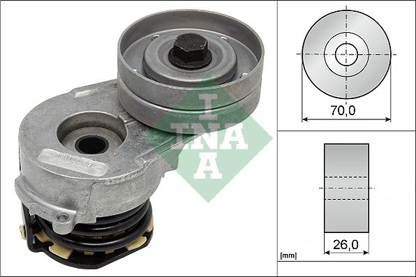 INA 534 0321 10 - Натяжник паска приводного Opel Corsa C.Meriva.Astra H.Combo.Zafira 1.7 CDTI 06.03- autozip.com.ua