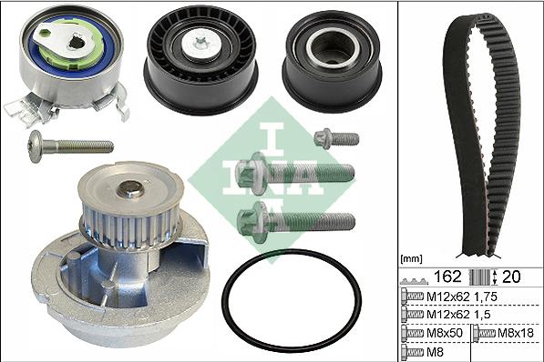 INA 530 0443 31 - Водяний насос + комплект зубчатого ременя autozip.com.ua