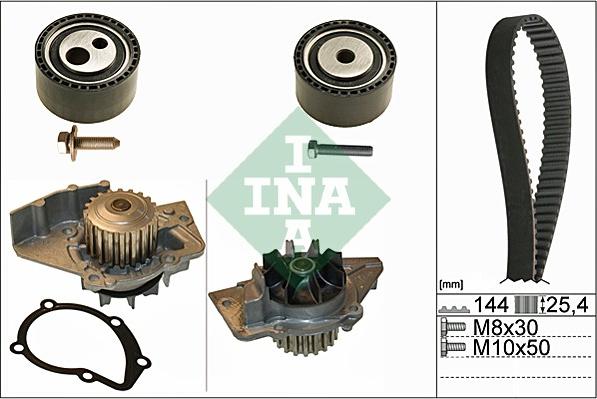 INA 530 0474 30 - Водяний насос + комплект зубчатого ременя autozip.com.ua