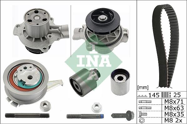 INA 530 0699 31 - Водяний насос + комплект зубчатого ременя autozip.com.ua