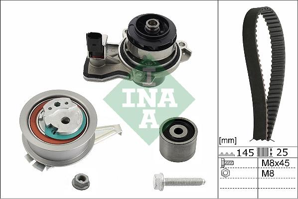 INA 530 0665 30 - Водяний насос + комплект зубчатого ременя autozip.com.ua