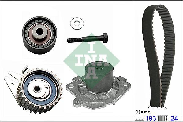 INA 530 0623 30 - Водяний насос + комплект зубчатого ременя autozip.com.ua