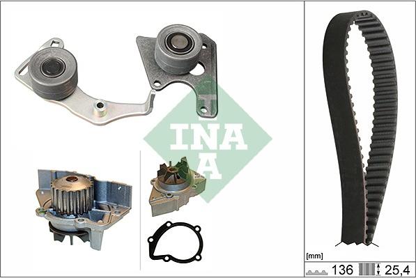 INA 530 0096 31 - Водяний насос + комплект зубчатого ременя autozip.com.ua