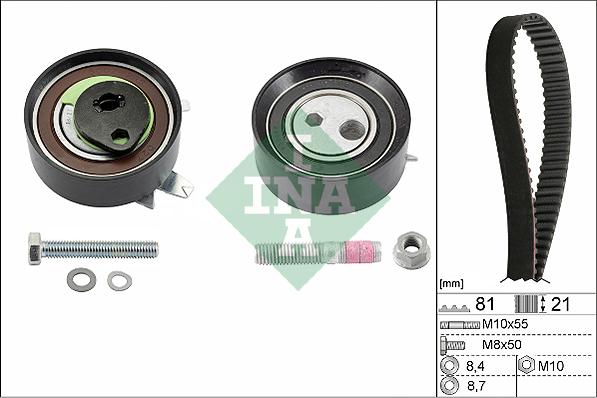 INA 530 0062 10 - Комплекты натяжных роликов VW TRANSPORTER IV 2.5 TDI  пр-во INA autozip.com.ua