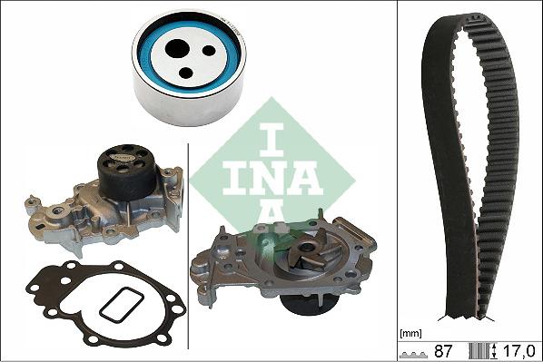 INA 530 0182 31 - Водяний насос + комплект зубчатого ременя autozip.com.ua