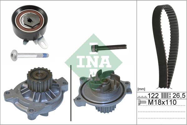 INA 530 0175 31 - Водяний насос + комплект зубчатого ременя autozip.com.ua