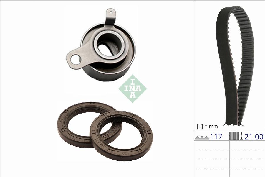 INA 530 0875 10 - Комплект ременя ГРМ autozip.com.ua