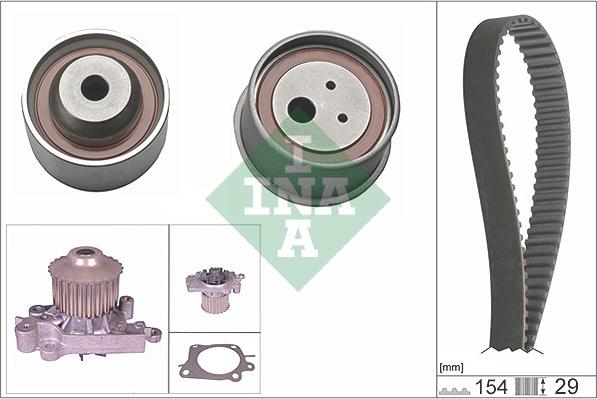 INA 530 0307 30 - Водяний насос + комплект зубчатого ременя autozip.com.ua