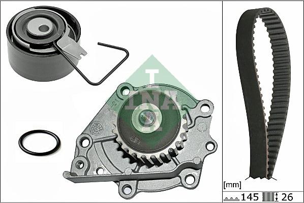 INA 530 0376 30 - Водяний насос + комплект зубчатого ременя autozip.com.ua