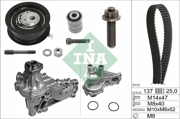 INA 530 0377 32 - Водяний насос + комплект зубчатого ременя autozip.com.ua