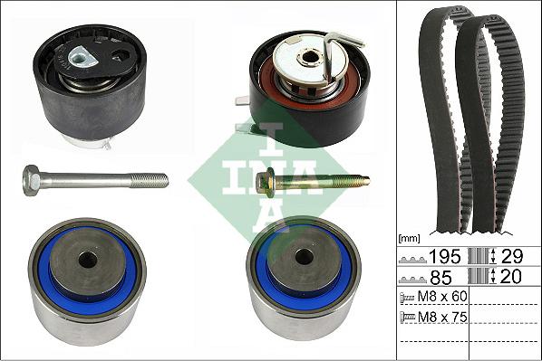 INA 530 0764 10 - Комплект ременя ГРМ autozip.com.ua