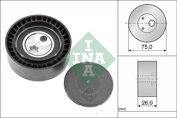 INA 531 0930 10 - Паразитний / провідний ролик, поліклиновий ремінь autozip.com.ua