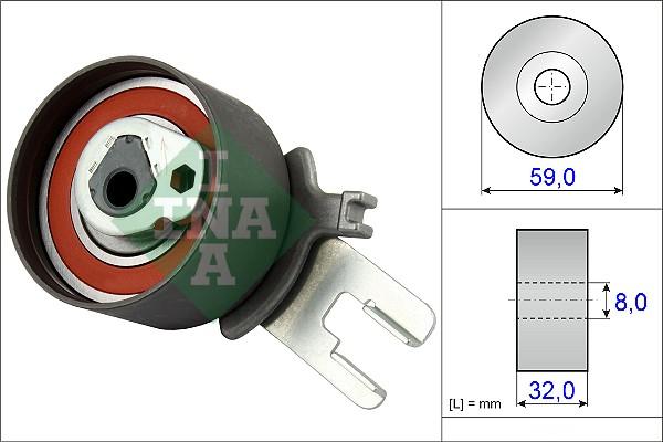 INA 531 0859 10 - Натяжна ролик, ремінь ГРМ autozip.com.ua