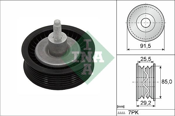 INA 532 0909 10 - Паразитний / провідний ролик, поліклиновий ремінь autozip.com.ua