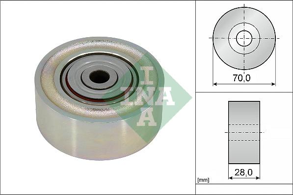 INA 532 0934 10 - Паразитний / провідний ролик, поліклиновий ремінь autozip.com.ua