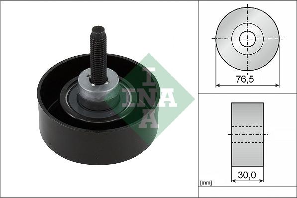 INA 532 0458 10 - Паразитний / провідний ролик, поліклиновий ремінь autozip.com.ua