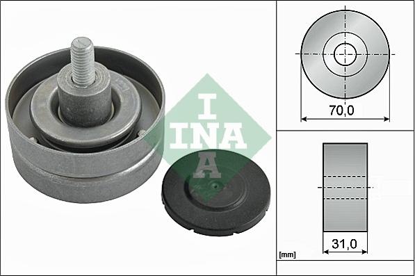 INA 532 0415 10 - Паразитний / провідний ролик, поліклиновий ремінь autozip.com.ua