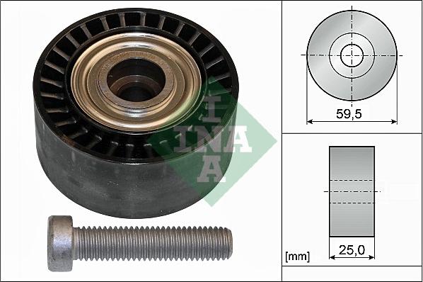 INA 532 0433 10 - 60X10X25 Ролик паска приводного PSA Berlingo-Jumpy-Scudo-Expert-Partner autozip.com.ua