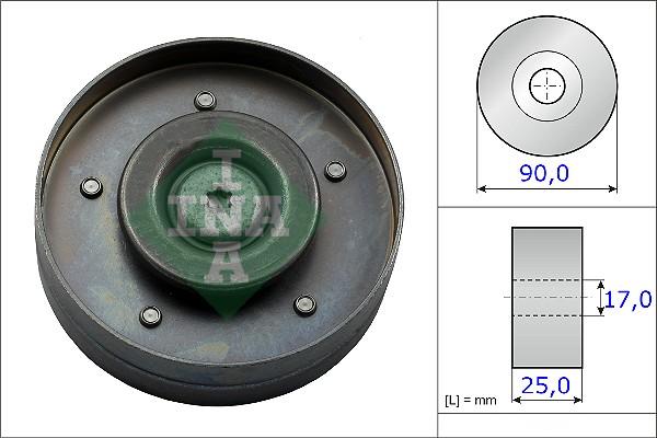 INA 532 0694 10 - Паразитний / провідний ролик, поліклиновий ремінь autozip.com.ua