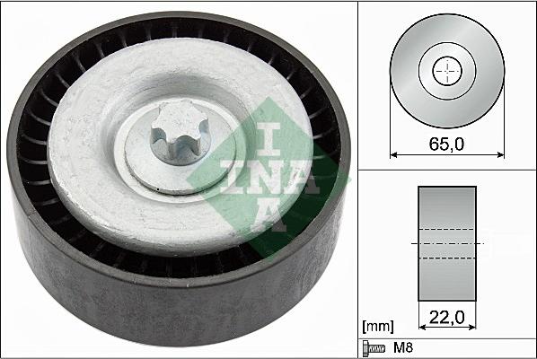 INA 532 0667 10 - Паразитний / провідний ролик, поліклиновий ремінь autozip.com.ua