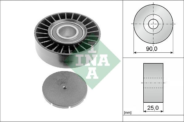 INA 532 0169 10 - Паразитний / провідний ролик, поліклиновий ремінь autozip.com.ua